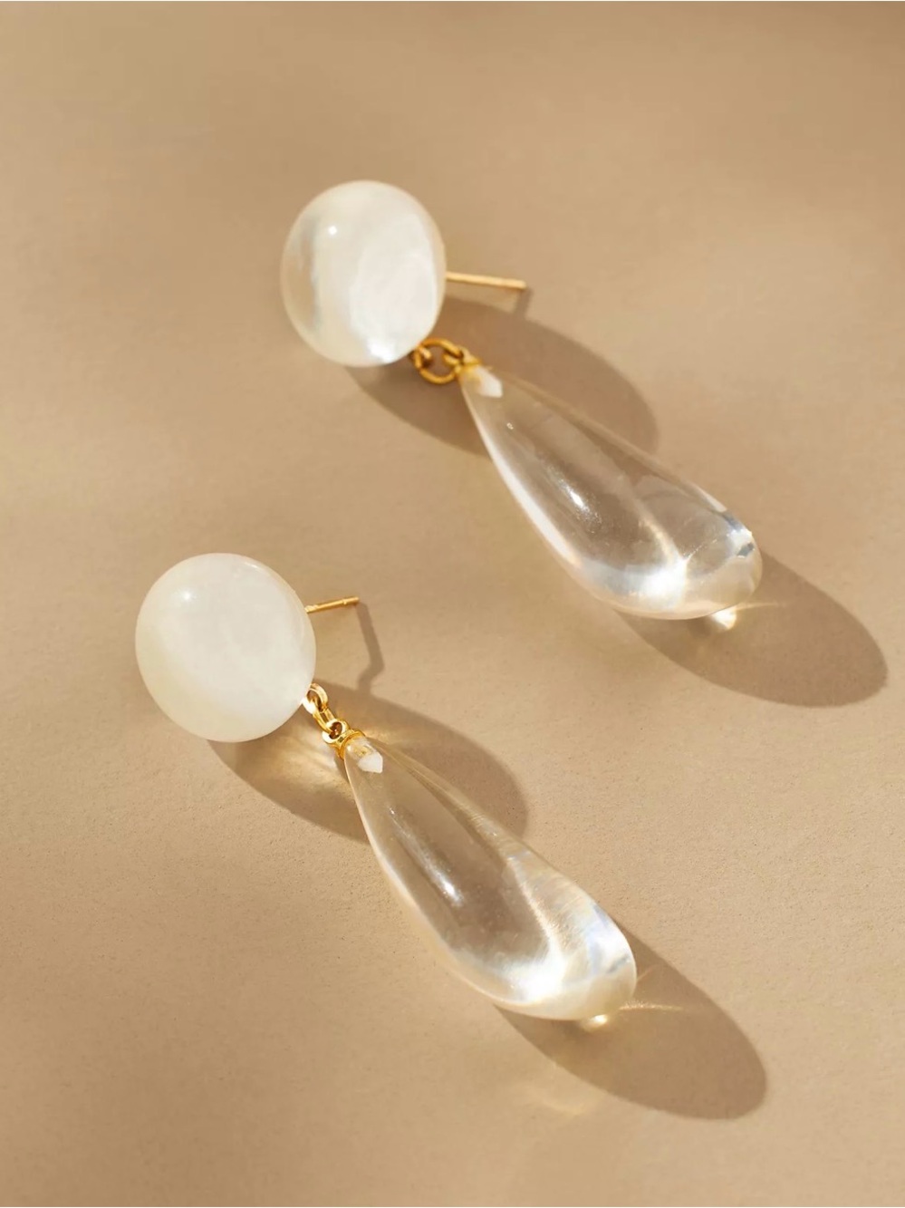 NWT: Casa Clara Hailey Lucite Drop Earrings ($48 retail, sold out)